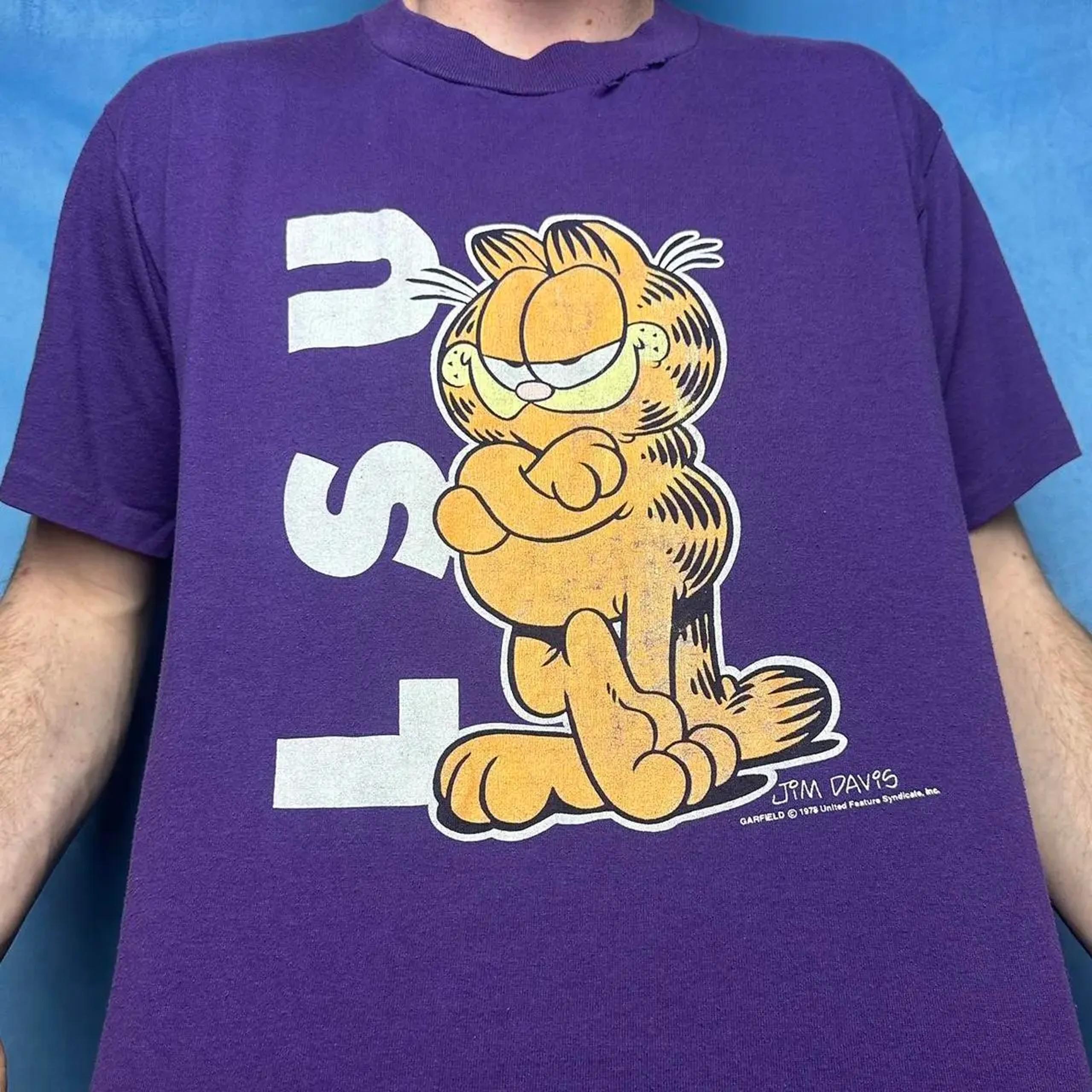 Lsu Garfield Tee Vintage Style Sweatshirt, Hoodie For College Fans