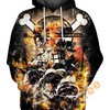 Luffy Ace and Sabo 3D Hoodie with All Over Print Design