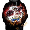 Luffy Rubber Hands 3D Hoodie with All Over Print Design