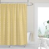 Luxury Premium Fabric SHOWER CURTAIN Sunflower Yellow Washed Denim Print White Arrows Neutral Country Western Bath