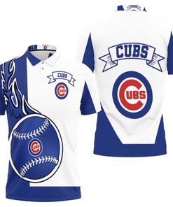 MLB Chicago Cubs All Over Print Breathable 3D Polo Shirt