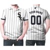 MLB Chicago White Sox Custom White Black 2019 Jersey Style Polo Shirt