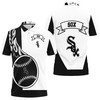MLB Chicago White Sox Jersey Style All Over Print Breathable 3D Polo Shirt