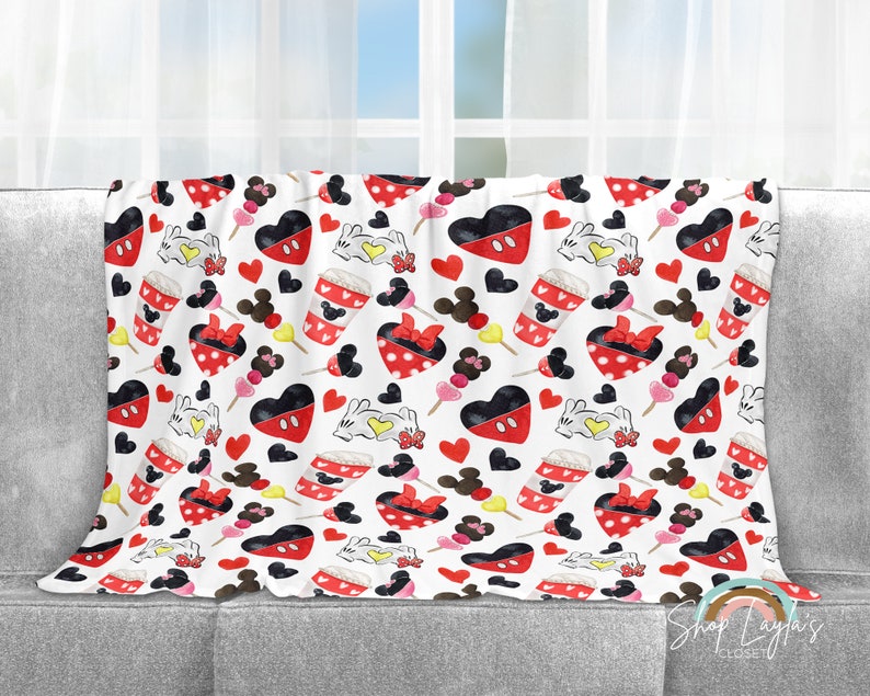 Magic Kingdom Valentines Day Disney Blanket, Cozy Fleece Blanket Perfect for Your Valentine - Image 2