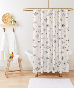 Magical Disney Boho Abstract Patterns Shower Curtain, Trendy and Eco-Friendly Waterproof Design with Hooks Included