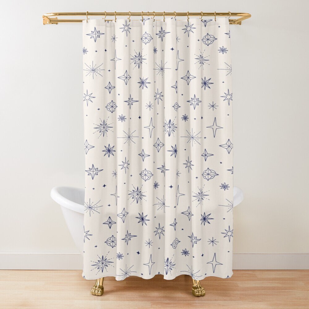 Magical Disney Boho Abstract Patterns Shower Curtain, Trendy and Eco-Friendly Waterproof Design with Hooks Included - Image 4