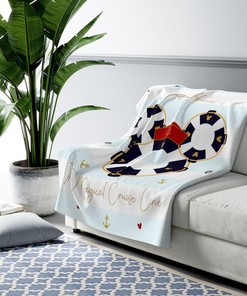 Magical Disney Cruise Line Throw Blanket, Perfect for Your Disney-Themed Room