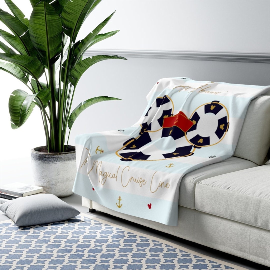 Magical Disney Cruise Line Throw Blanket, Perfect for Your Disney-Themed Room