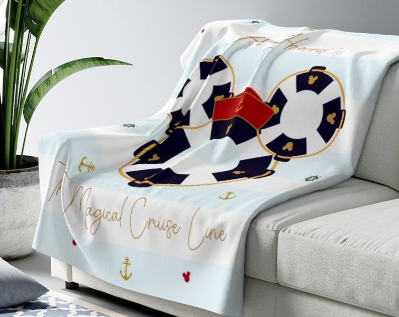Magical Disney Cruise Line Throw Blanket, Perfect for Your Disney-Themed Room - Image 2