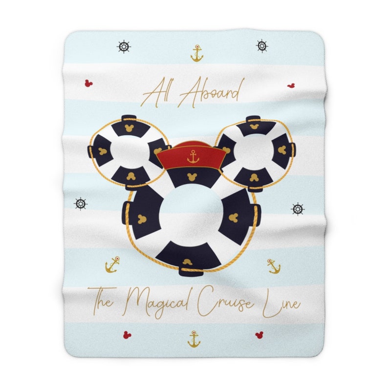 Magical Disney Cruise Line Throw Blanket, Perfect for Your Disney-Themed Room - Image 3