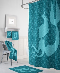 Magical Mermaid Green Shower Curtain, Add Charm to Your Bathroom Decor
