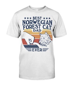 Majestic Norwegian Forest Cat Crewneck Sweatshirt - A Perfect Addition To Your Cat Clothing Collection