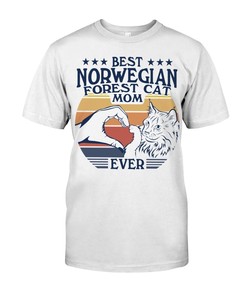 Majestic Norwegian Forest Cat T-Shirt For Women - Show Your Love For This Gorgeous Feline