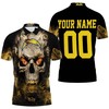 Make It Your Own with the Skull Los Angeles Chargers Personalized 3D All Over Print Polo Shirt