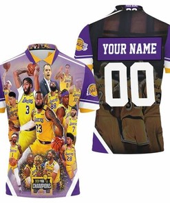 Make Your Celebration Unique with a Personalized LA Lakers Championship Polo Shirt