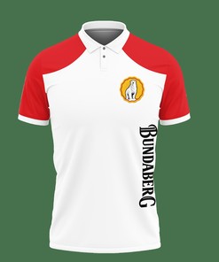 Make a Bold Statement with Our Red Bundaberg TNC-VA Polo Shirt Ver 1 Made from Breathable Fabric