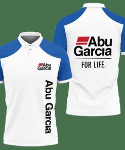 Make a Statement in Blue: 3D Printed Abu Garcia Tnc-Nh Polo Shirt Ver 3 with Personalized Polo T-shirt