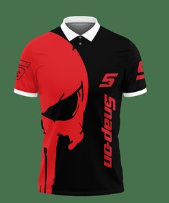 Make a Statement with Our 3D Printed Snap-On Ttt-Lt Polo Shirt Ver 1 (Black)