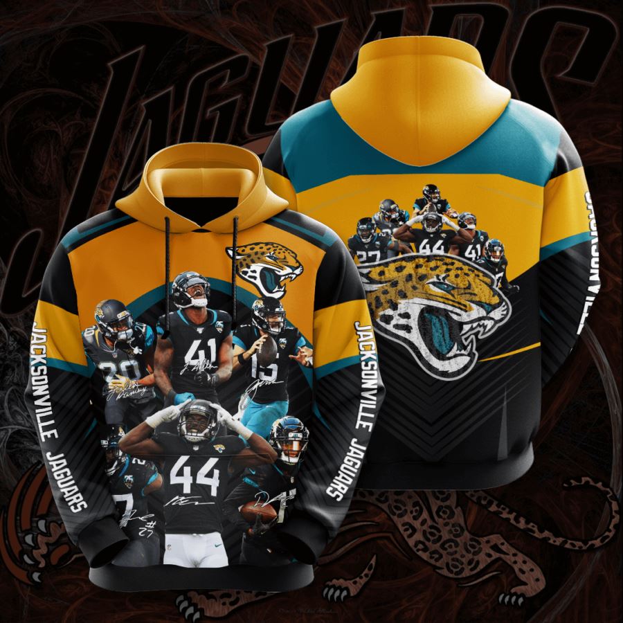 Make a Statement with a Custom Jacksonville Jaguars All Over Print Hoodie 3D