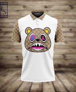 Make a Statement with the Luxury Gucci Bear 3D Polo Shirt