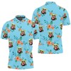 Make a statement with our All Over Print Baby Yoda Hugging Flamingos Polo Shirt