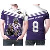 Make a statement with our Lamar Jackson 8 Legend Player NFL American Football 3D Designed
