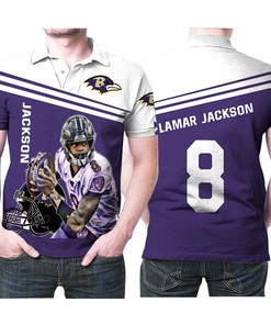 Make a statement with our Lamar Jackson 8 Legend Player NFL American Football 3D Designed