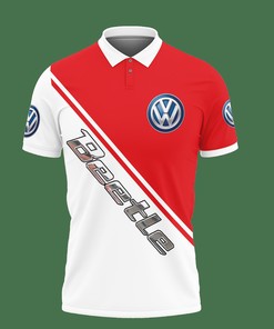 Make a statement with the 3D Printed Volkswagen Beetle Polo Shirt featuring an all-over print