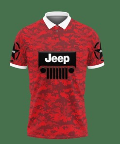 Make a statement with this Red 3D Printed Jeep Wrangler Nct-Lt Polo Shirt Ver 1, perfect for any occasion