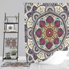 Mandala Boho Shower Curtain Bathroom Decor with Vintage Shower Curtains Print