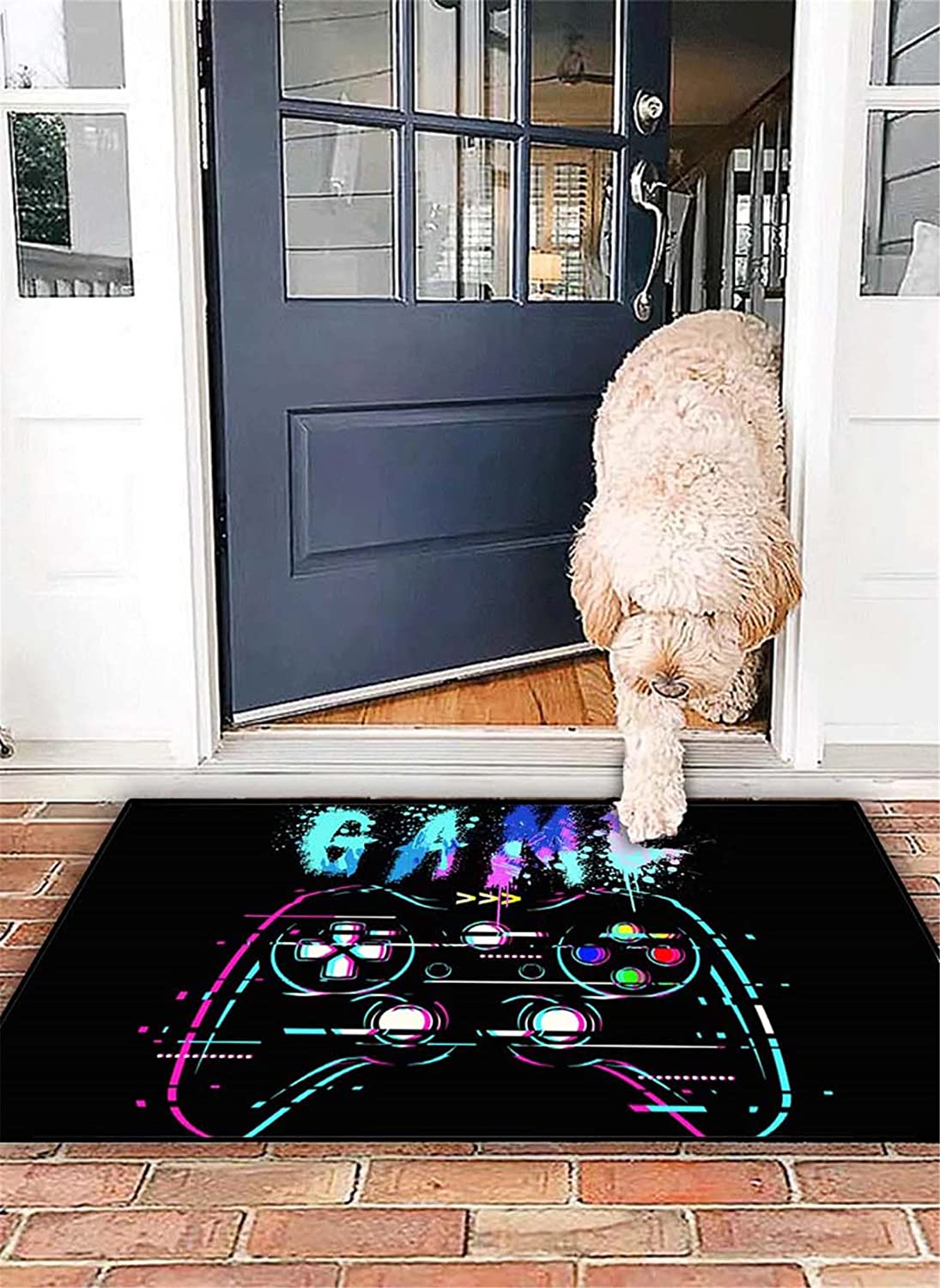 Manga Gamepad Pattern Rugs for Game Boys with Gamer Home Decor Carpet Cool Throw Rug Floor Mat, Large Game Room Rug - Image 4