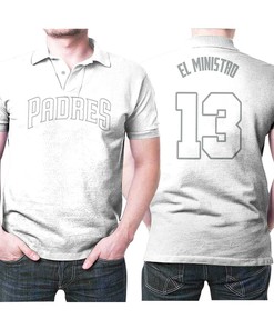 Manny Machado 13 El Ministro Majestic Players Weekend Player White 2019 Jersey Style Polo Shirt Print Polo Shirt