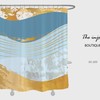 Marble Texture Modern Art Shower Curtain - Waterproof and Washable - Customized Sizes Curtains for Home Decor