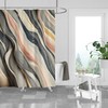Marbled Rock Abstract Shower Curtain with Optional Matching Towels and Mat for Natural and Unique Bathroom Decor