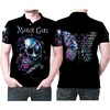 March Girl Butterfly Skull Polo Shirt: Perfect Birthday Gift for March-Born Ladies