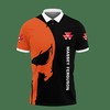 Massey Ferguson Nct-Va Polo Shirt with 3D Print Ver 1 in Black: Breathable Fabric and Athletic Style