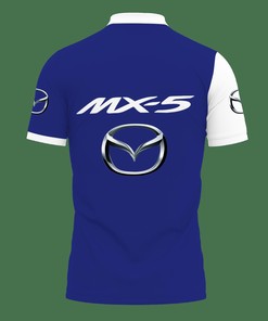 Mazda Mx-5 Lph-Ht Polo Shirt Ver 1 with 3D Print in Blue: Personalized Style and Ultimate Comfort