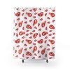 Meat Steak Shower Curtain | Modern Tile Pattern Bathroom Decor | Luxury Shower Curtains | At Home Shower Curtains