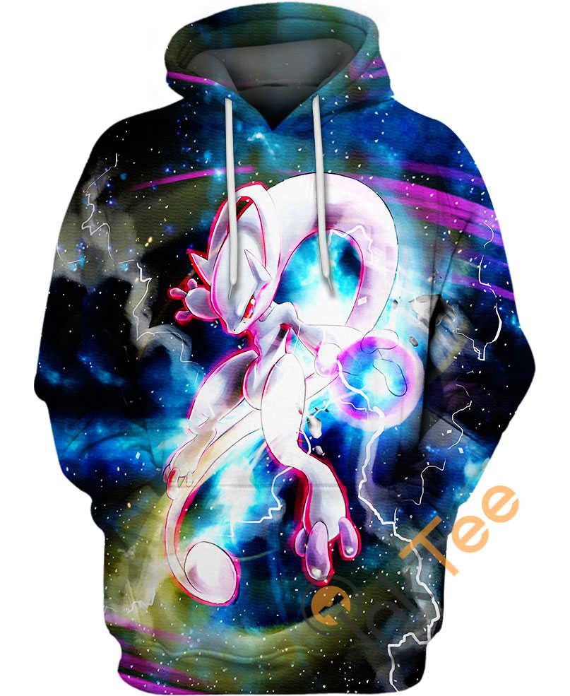 Mega Mewtwo All Over Print 3D Hoodie with 3D Graphics