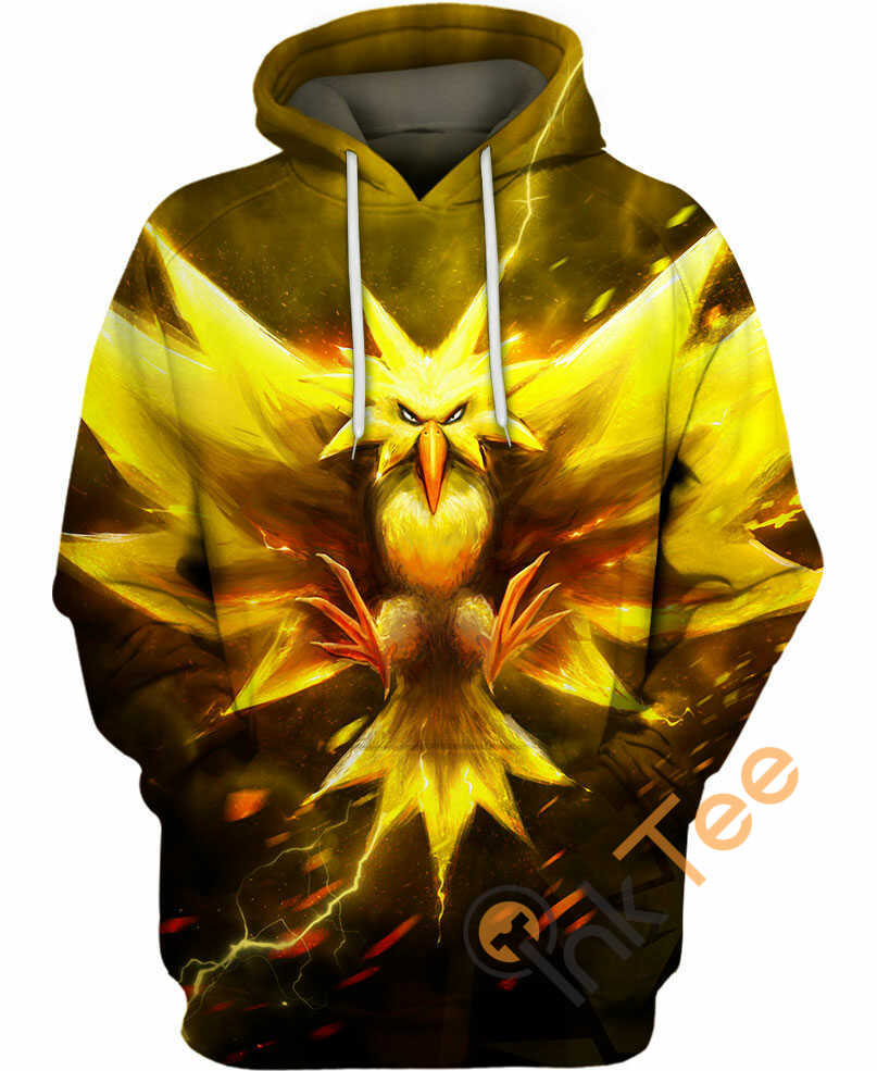Mega Zapdos All Over Print 3D Hoodie for Men