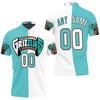 Memphis Grizzlies Any Name 2020 City Edition Split White Teal Jersey Polo Shirt in 3D