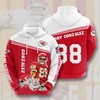 Men's All Over Print Zip Up Hoodie: Kansas City Chiefs