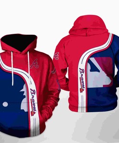Men's Atlanta Braves All Over Print 3D Hoodie - Custom Design Available