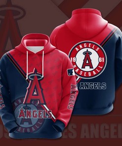 Men's Los Angeles Angels All Over Print Hoodie with Custom Design