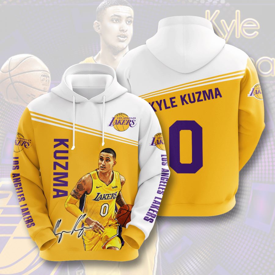 Men's Los Angeles Lakers All Over Print Hoodie Custom Design