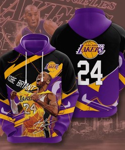 Men's Los Angeles Lakers All Over Print Hoodie with Custom Design