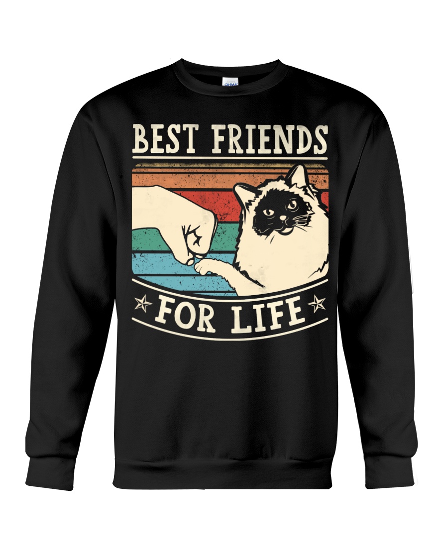 Meowing Best Friends For Life Sweatshirt - Image 4