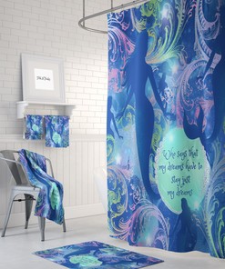 Mermaid Bathroom Decor Shower Curtain, Enhance the Beauty of Your Bathroom