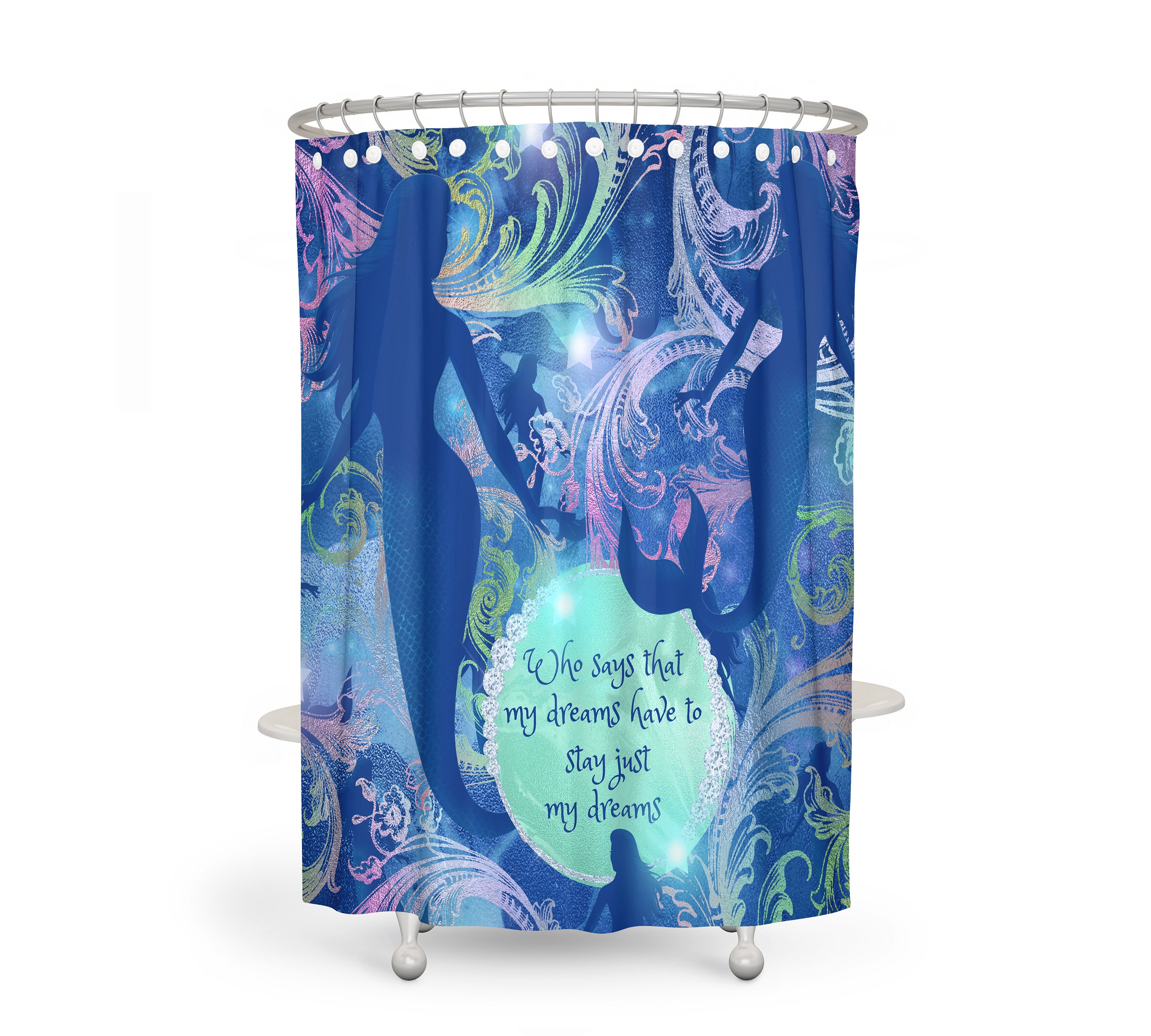 Mermaid Bathroom Decor Shower Curtain, Enhance the Beauty of Your Bathroom - Image 2