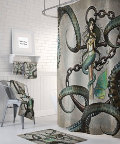 Mermaid and Octopus Shower Curtain |Disney Blanket